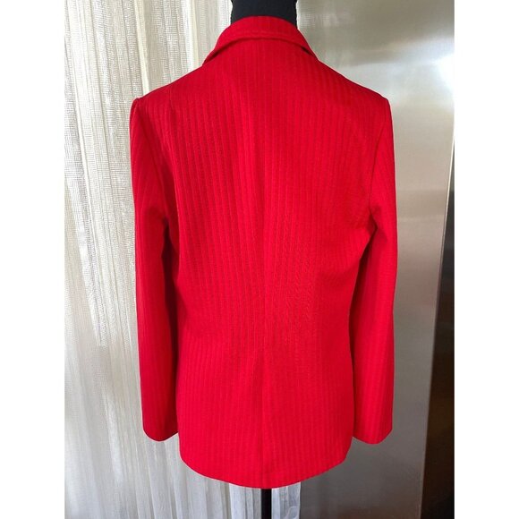 Vintage 1980s blazer, red jacket, secretary grannycore, Hobnobber, NOS - Picture 4 of 9